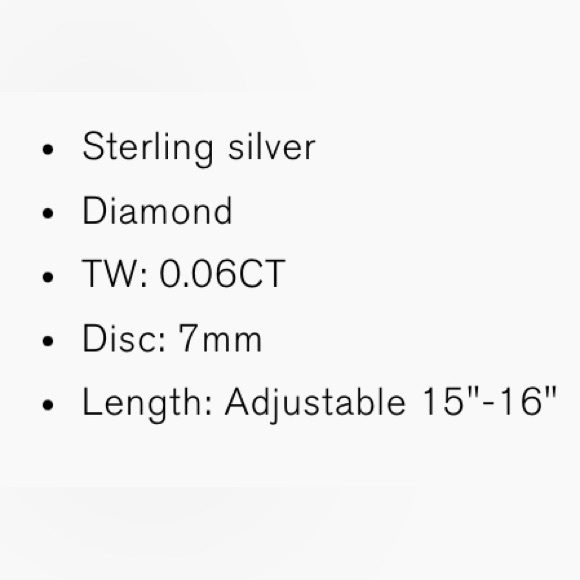 Adina Reyter Sterling Silver Diamond Disc Necklace - Picture 5 of 6